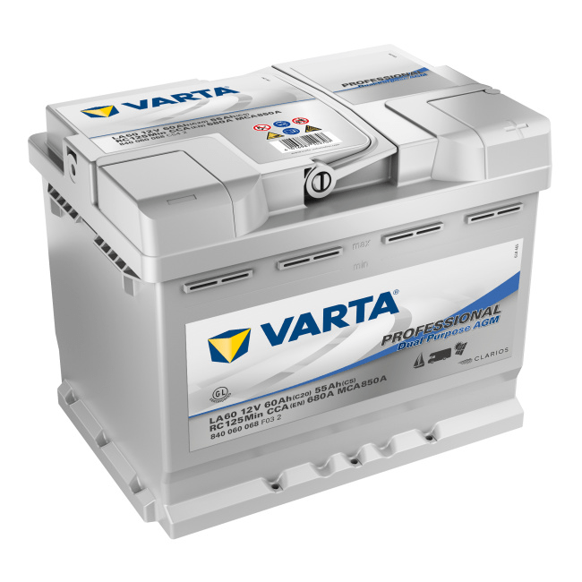 Autobaterie Varta Professional Dual Purpose AGM 60Ah