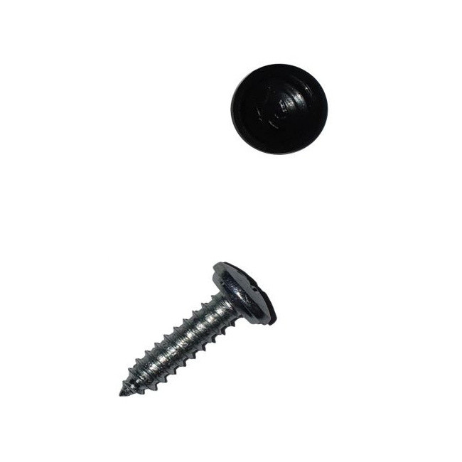 Šroubek na SPZ s plastovým krytem (černý) Simple-Fix