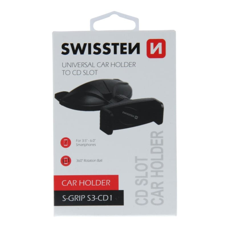 Držák telefonu S-GRIP (do slotu CD přehrávače) Swissten