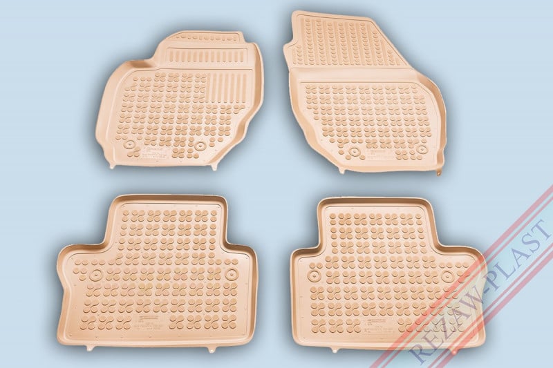 Gumové autokoberce Rezaw-Plast Volvo S80 2006-2016 (béžové) Rezaw-Plast