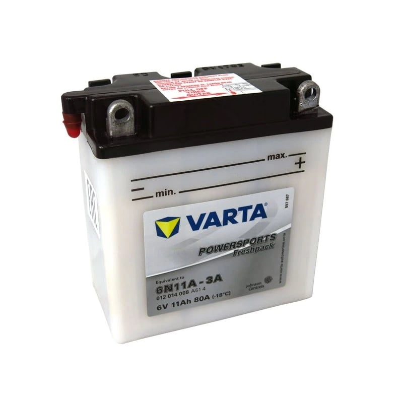 Motobaterie Varta Powersports Freshpack 6V 6N11A-3A 11Ah Varta