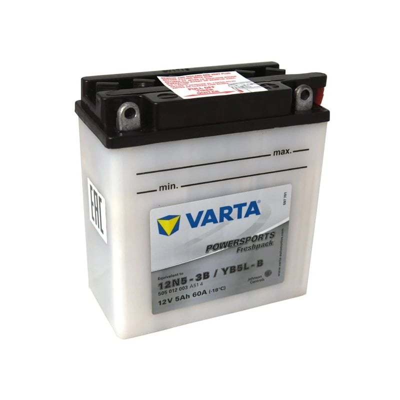 Motobaterie Varta Powersports Freshpack 12V 12N5-3B 5Ah Varta