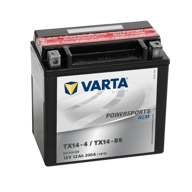 Motobaterie Varta Powersports AGM TX14-BS 12V 12Ah Varta