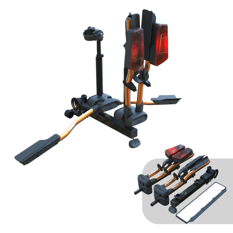 Nosič kol na tažné zařízení TMK Fly 02 (oranžový) + vak TMK system