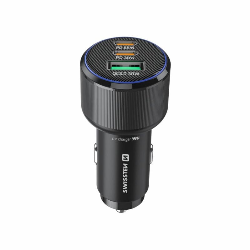 USB adaptér 1x + 2x USB-C (95W) Swissten