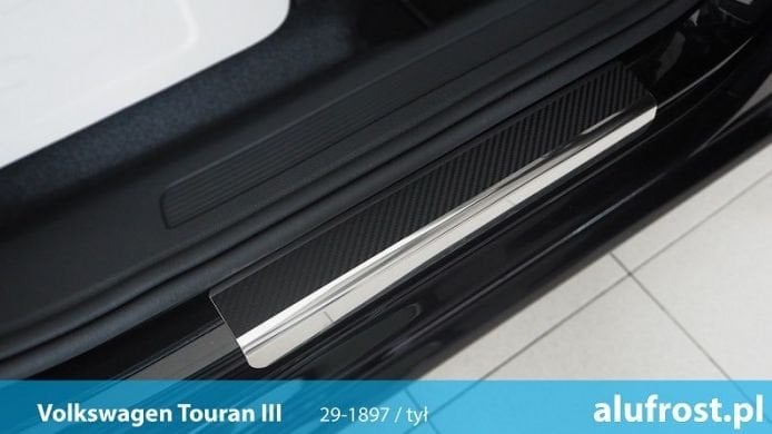 Prahové lišty VW Touran 2015- (carbonová fólie) Alufrost