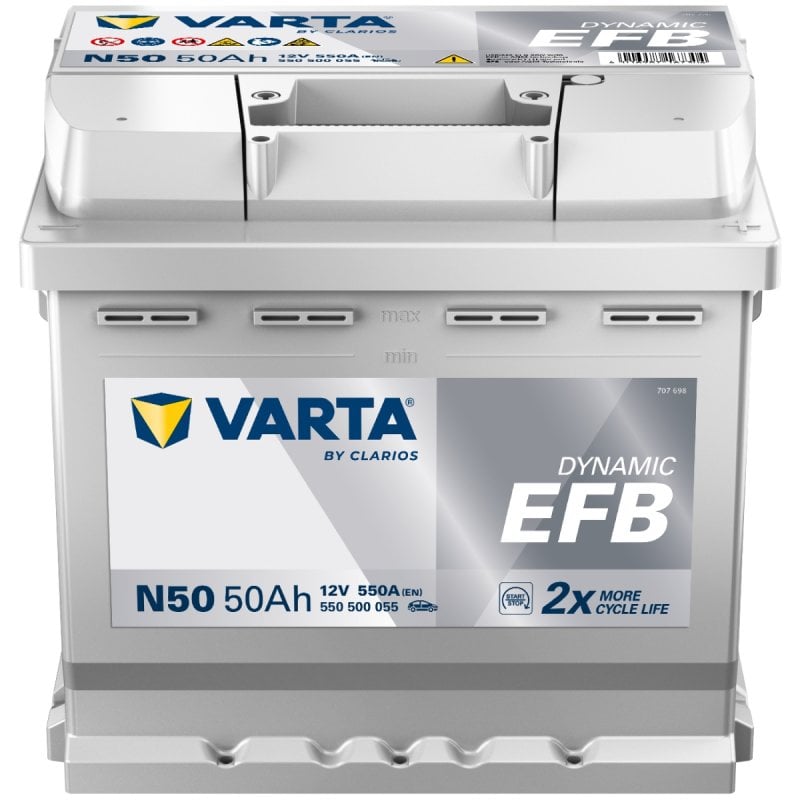 Autobaterie Varta Dynamic EFB 50Ah