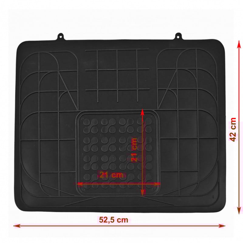 Gumový autokoberec přes středový tunel (béžový) Rezaw-Plast