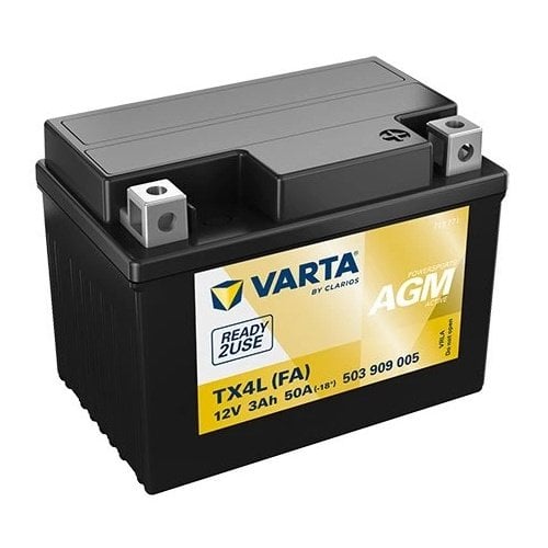 Motobaterie Varta Powersports AGM Active TX4L 12V 3Ah (integrovaná) Varta